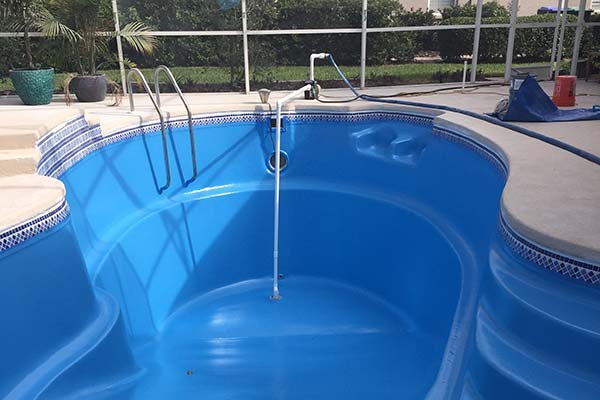 New Fiberglass Pool Recoating